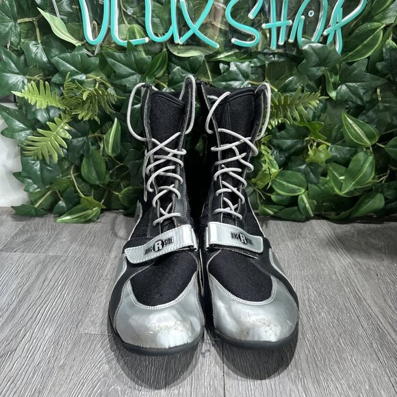 Ringside Apex Elite Shoe12 Hi-Top Low Top Boxing Shoes Boots - Black Size 13 - Picture 2 of 9